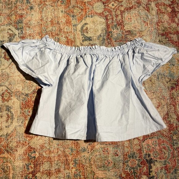 Wilfred Garance Blouse Light Blue off the Shoulder top size XS - Picture 2 of 6